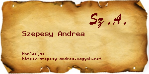 Szepesy Andrea névjegykártya